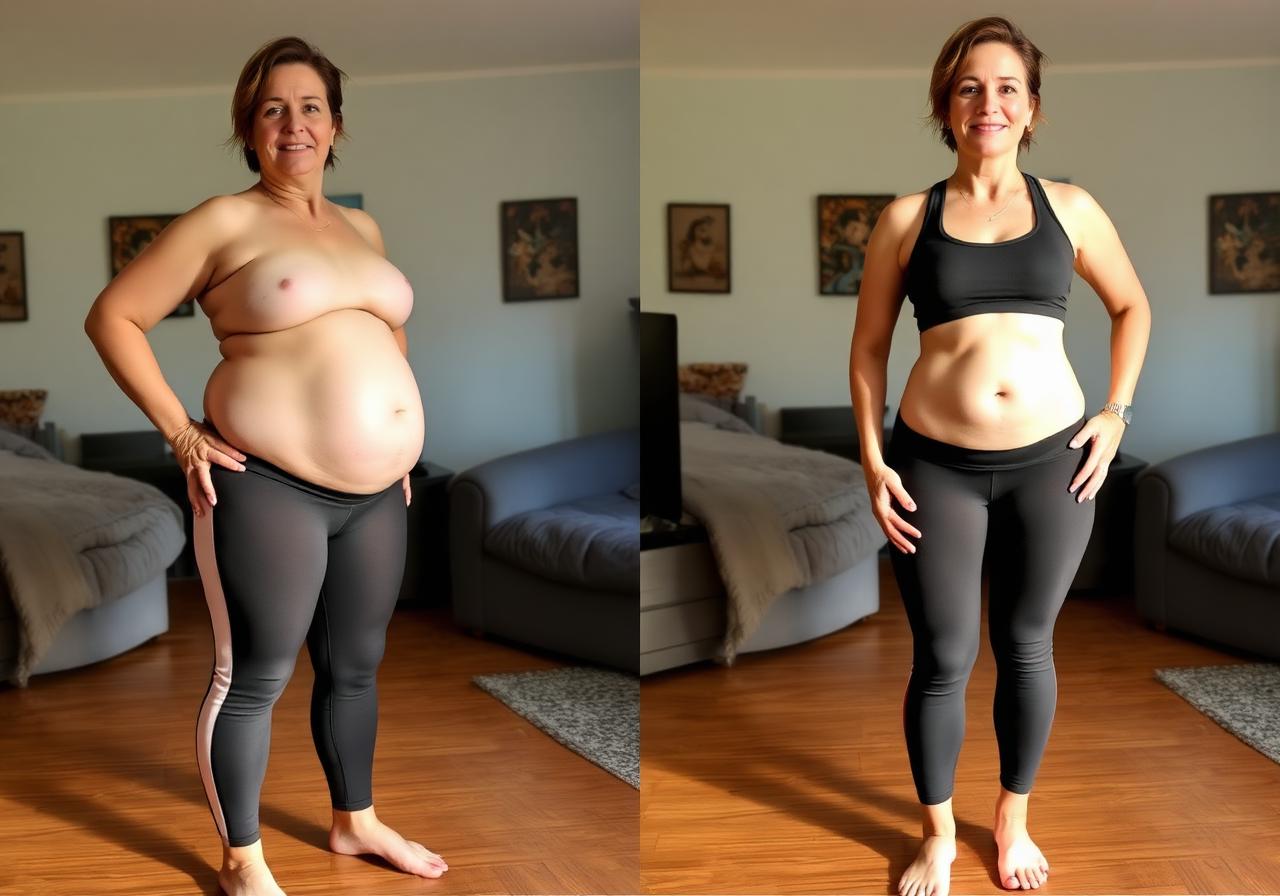 Antes e depois — Cátia, 43