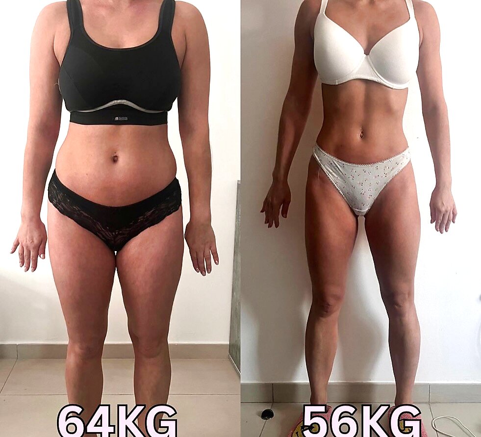 Antes e depois — Marta, 41