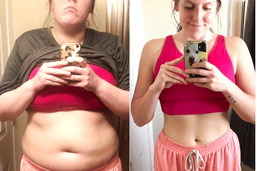 Antes e depois — Patrícia, 36